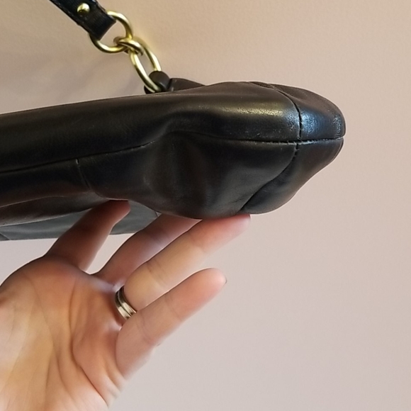 COACH black leather handbag - Picture 9 of 12